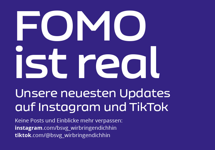 FOMO ist real - Unsere neuesten Updates auf Instagram und TikTok